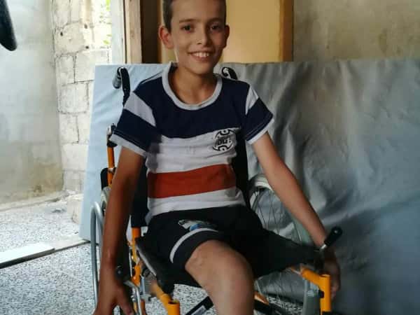 A child in need for a wheelchair