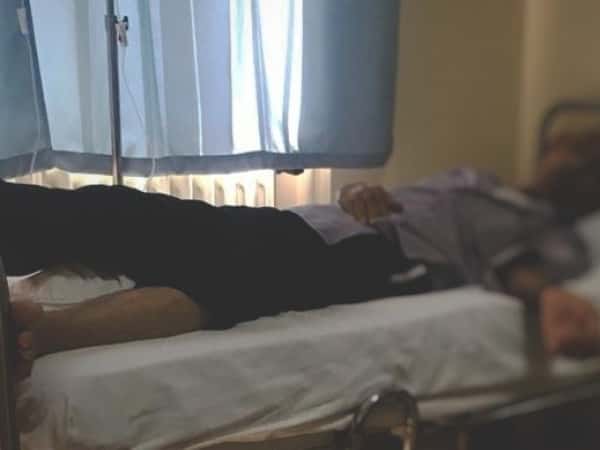 elderly man needs his last chemotherapy dose