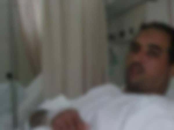 Young man suffering from cancer