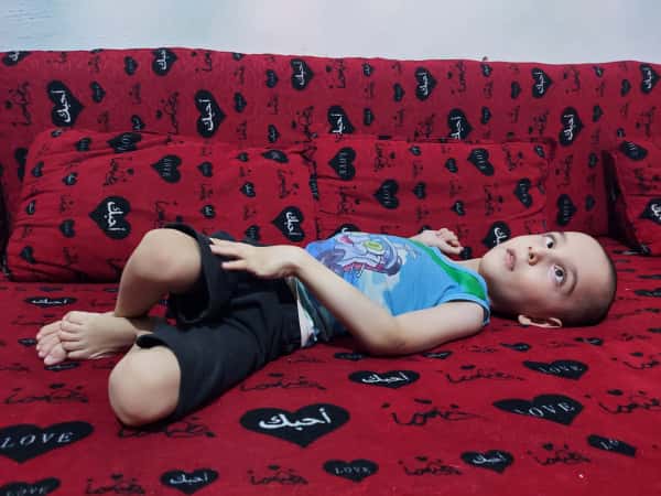 Al-Moatasem Billah is a child with disabilities who needs help