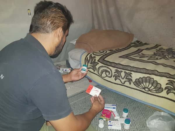 A man at risk of kidney failure
