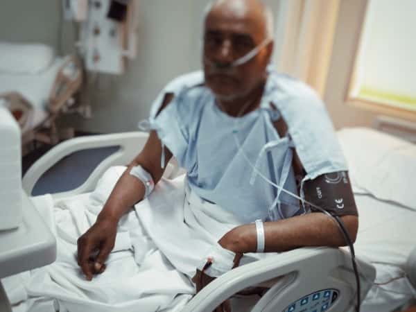 A man suffers from chronic bronchitis!