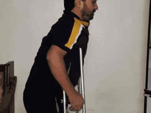 A young man needs hip joint replacement