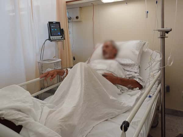 he suffered stomach perforation and needs urgent medical intervention!
