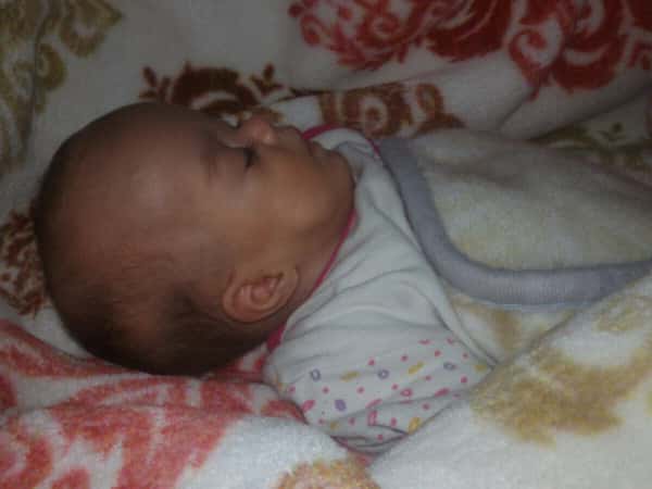 A preterm born baby