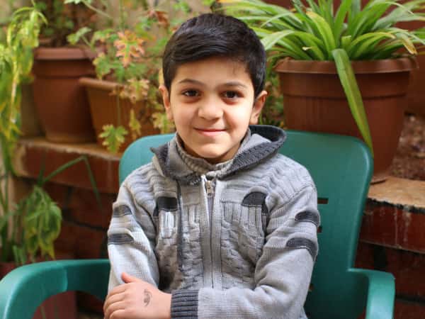 Youssef is an orphan from the city of Idlib.