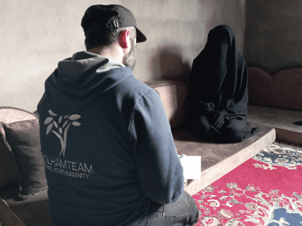 A young mother suffering from multiple sclerosis